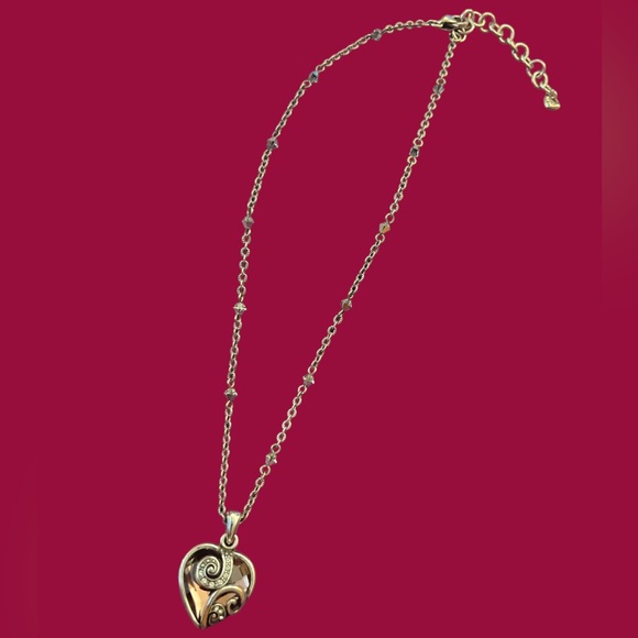 Enchanting Brighton Heart Necklace with Iridescent Crystals - 16โ-18โ - Picture 7 of 12
